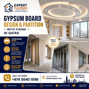 gypsum board design qatar